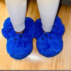 Christmas Holiday Teddy Bear House Shoes